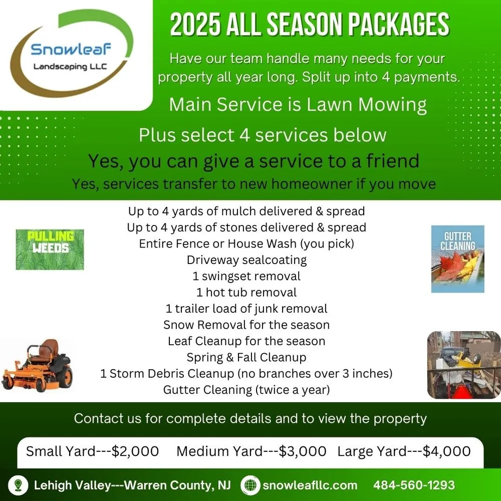 Custom outdoor landscaping experts serving Easton, PA - SnowLeaf Landscaping