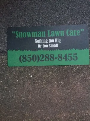 Snowman Lawn Care Logo