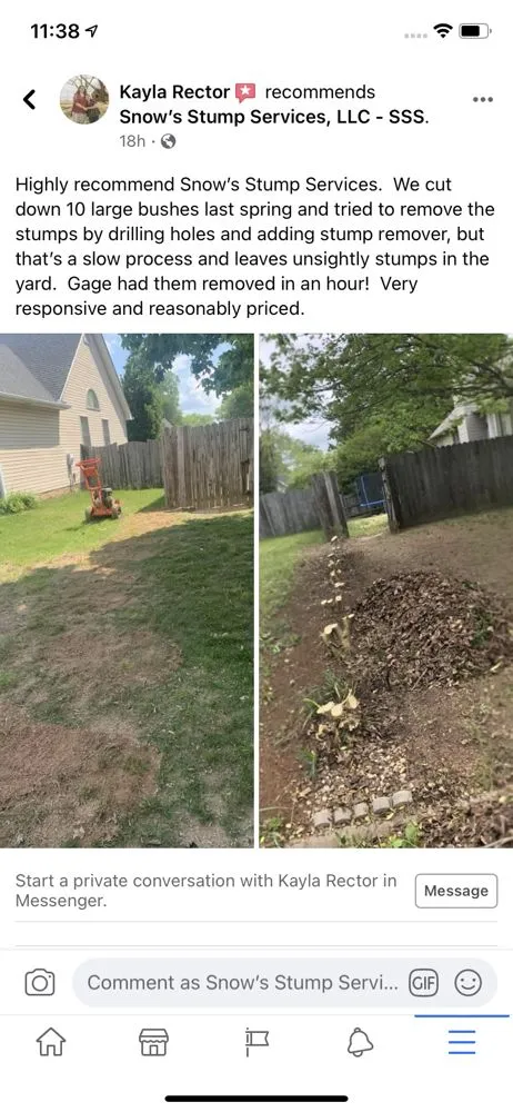 Reliable yard maintenance for homes across Fountain Inn, SC - Snow’s Stump Services