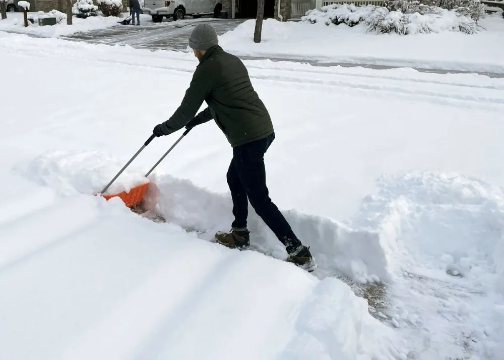 Local landscape installation in Fargo, ND - Snowy Terrain and Turf