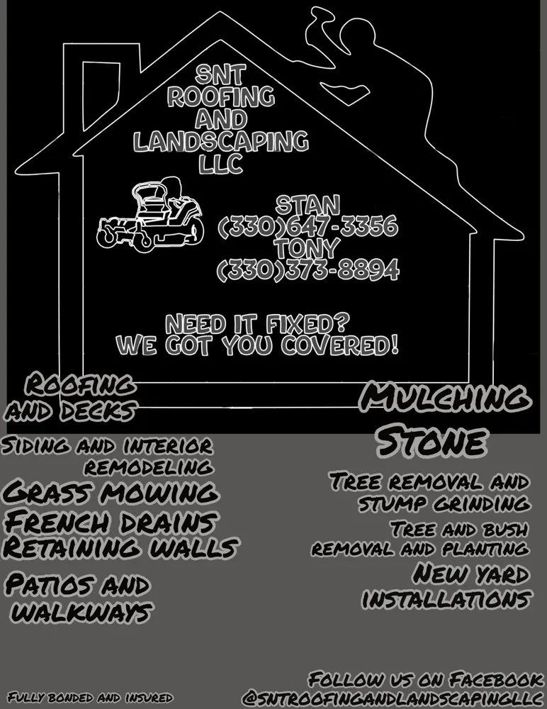 Trusted landscape design for homes across Warren, OH - SNT Roofing And Landscaping