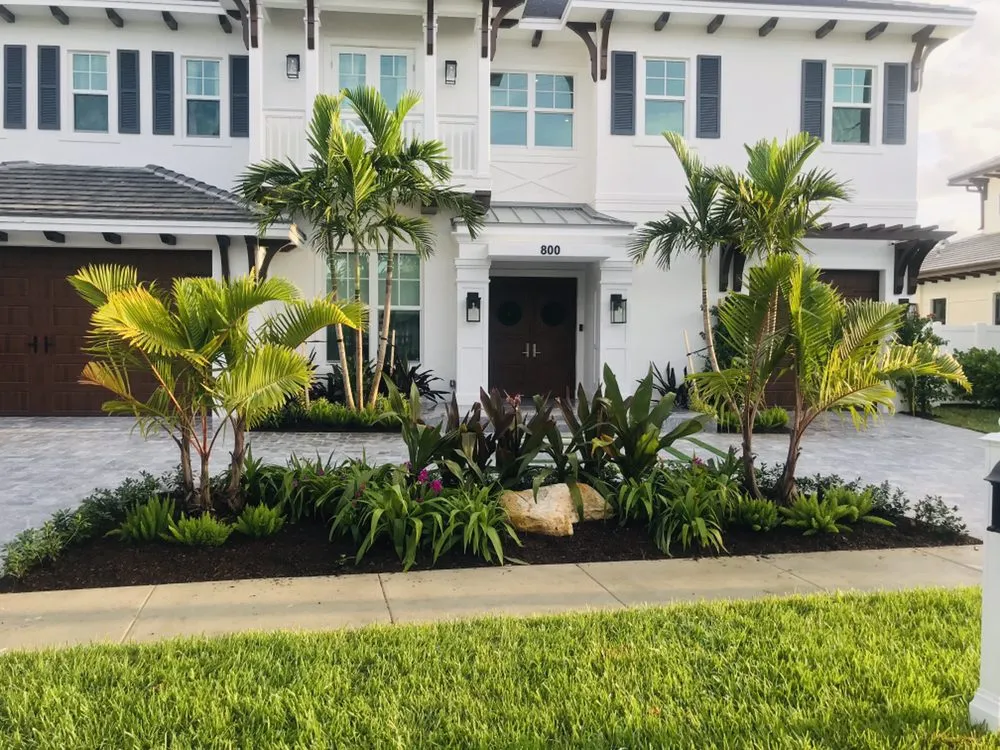 Affordable landscape installation for beautiful yards in West Palm Beach, FL by Soberal Services