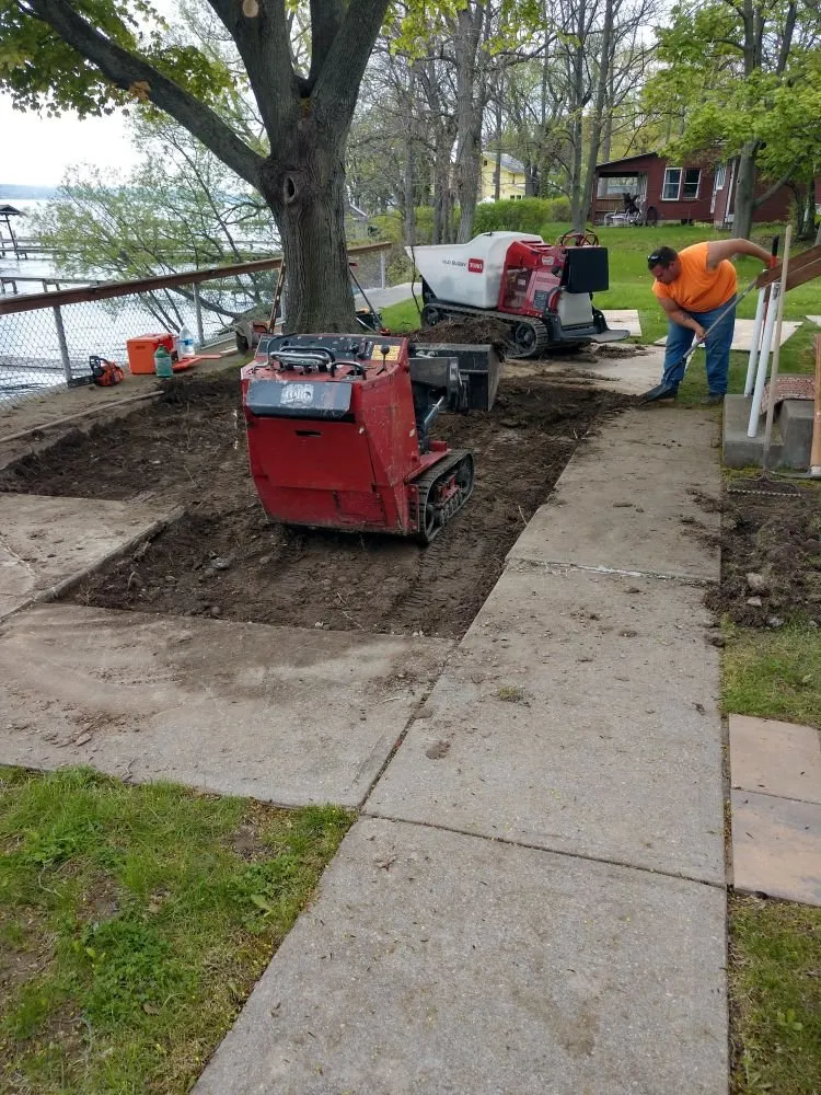 Local landscape installation in Waterloo, NY by Sobus Estate Services