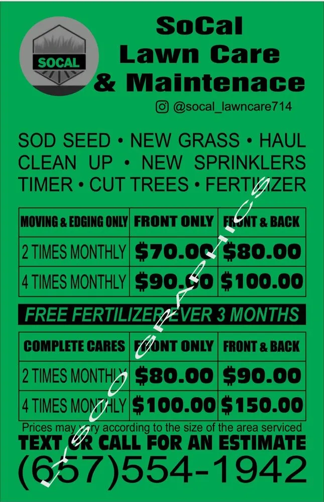 Local yard cleanup service experts serving Fullerton, CA - SoCal Lawn care and Maintenance