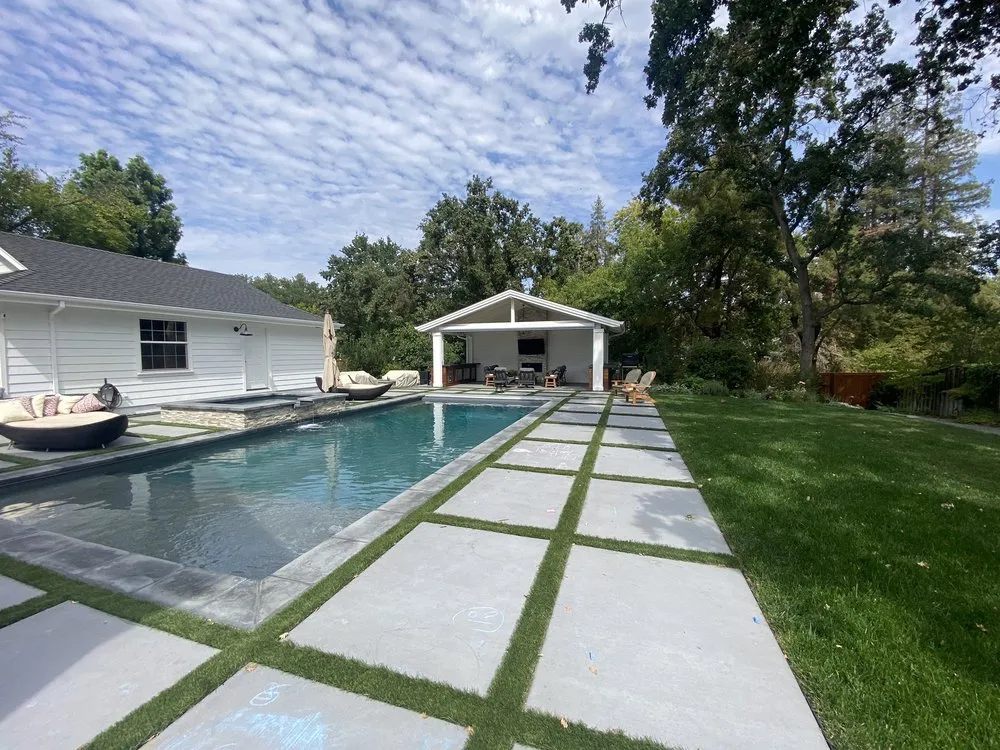 Custom outdoor landscaping for residential properties across Brentwood, CA - Social Spaces