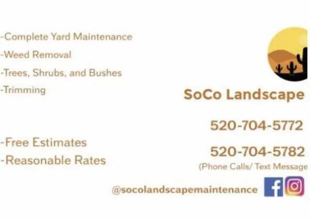 Top-rated lawn care service experts serving Tucson, AZ - SoCo Landscape Maintenance