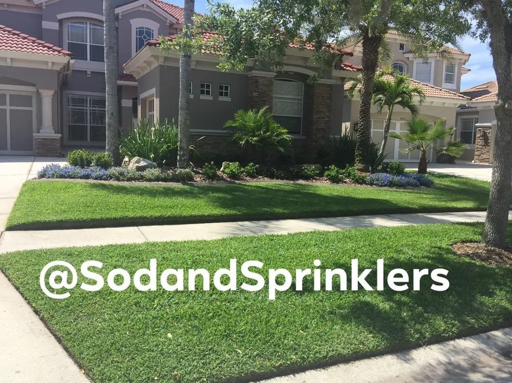 Professional garden landscaping for beautiful yards in Port Richey, FL by Sod And Sprinklers