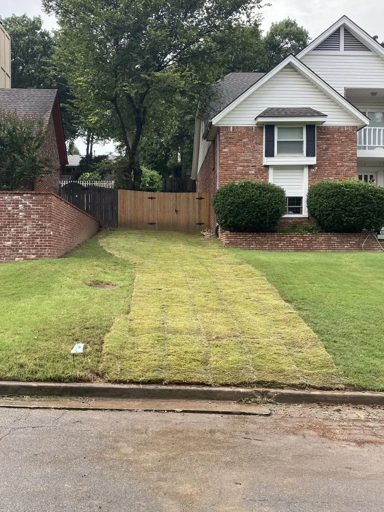 Professional garden landscaping in Tulsa, OK - Sod Installation Pros