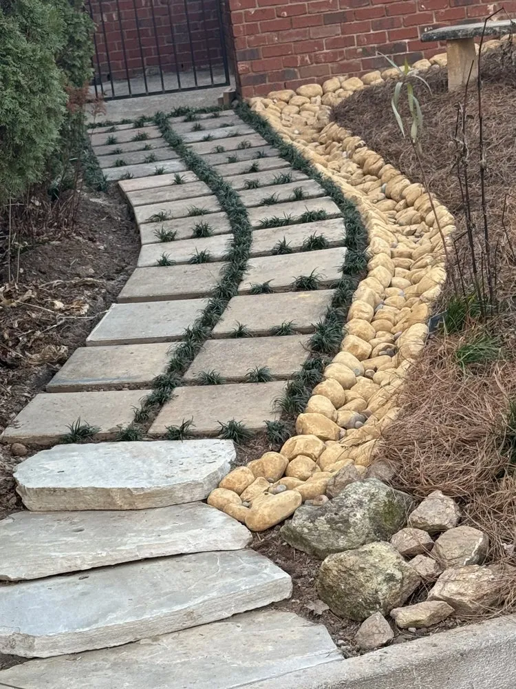 Custom landscape installation in Lilburn, GA - Sod Sales Direct