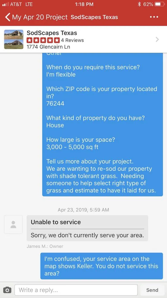 Local landscape installation with custom design in Lewisville, TX by SodScapes Texas