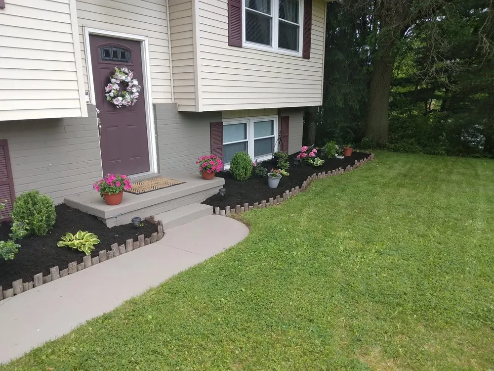 Custom landscape design with custom design in Canton, OH by Sofia's Landscaping