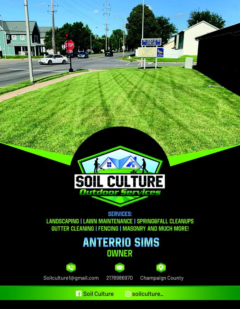 Custom yard cleanup service for residential properties in Champaign, IL by Soil Culture Outdoor Services