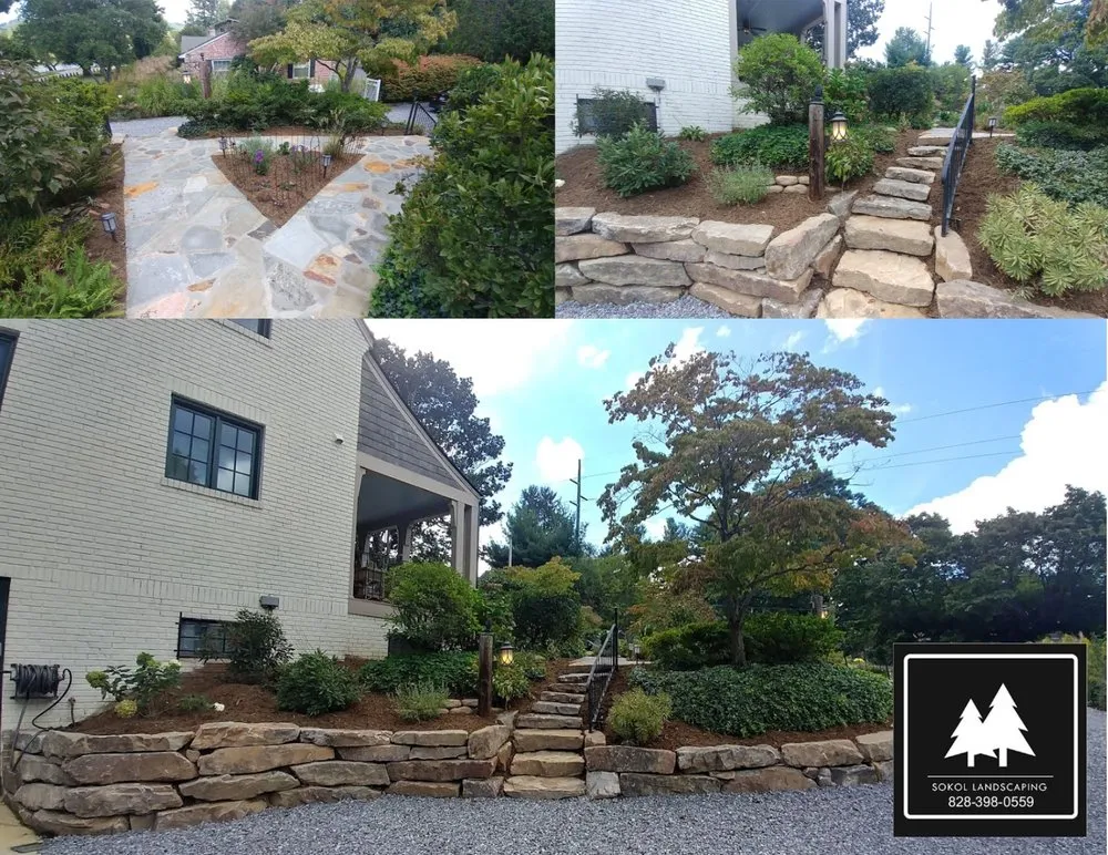 Top-rated landscape design in Asheville, NC by Sokol Landscaping