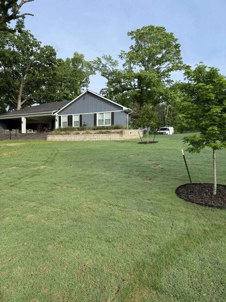 Affordable lawn mowing service with custom design in Dallas, TX by Sol Landscape & Services