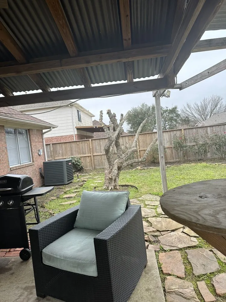 Local landscape installation in San Leon, TX by Solano Services Tree Trimming + Landscaping