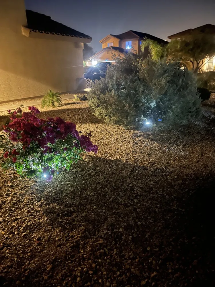 Professional yard maintenance with custom design in Buckeye, AZ by Solar Landscaping