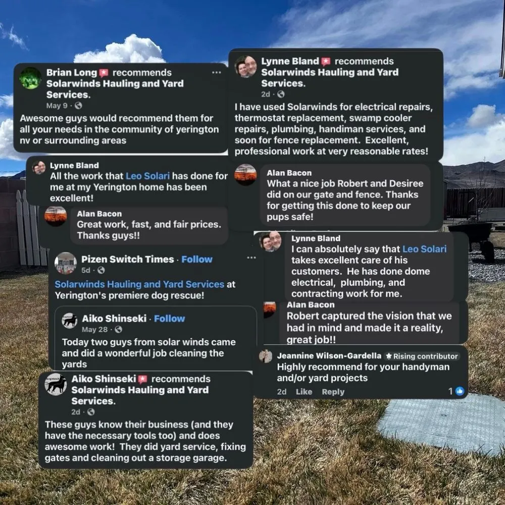 Professional garden landscaping in Yerington, NV by Solarwinds Hauling and Yard Services