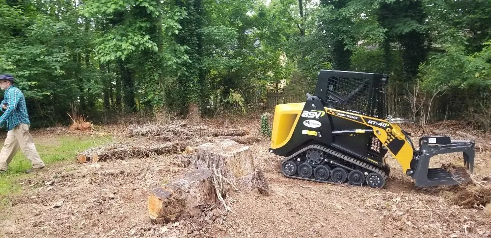 Professional yard cleanup service in Acworth, GA by Solazzo's Grading & Hauling