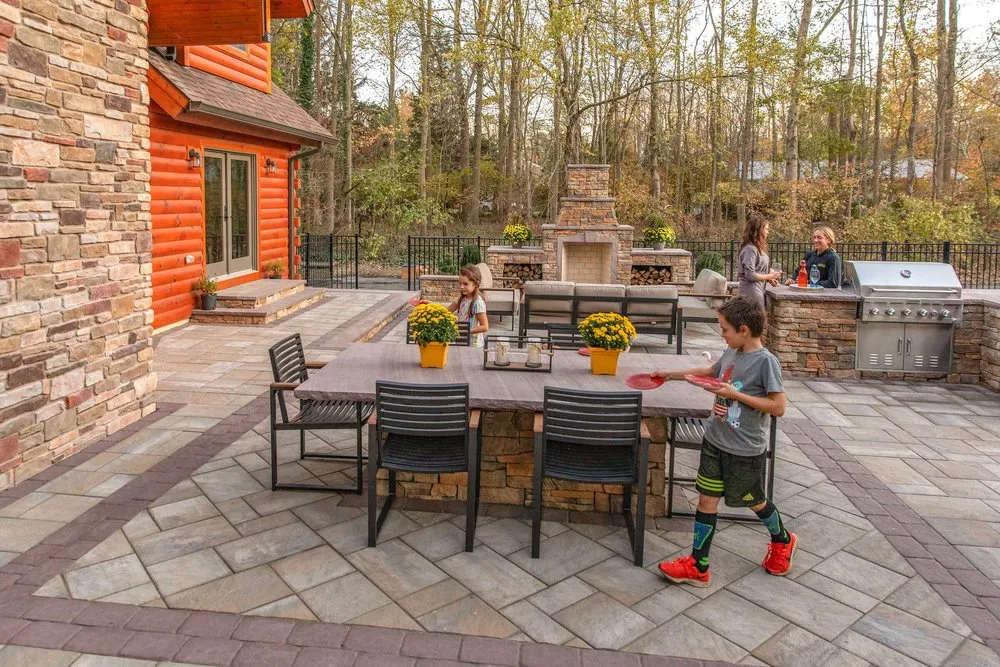 Professional garden landscaping for homes in Aberdeen, MD by Solid Brick Contracting