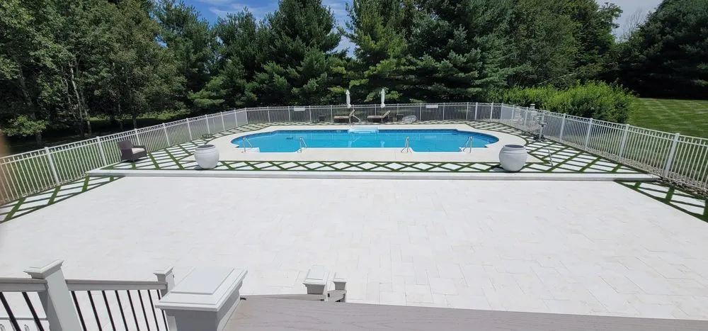 Affordable outdoor landscaping in Trenton, NJ by Solid Gold Construction