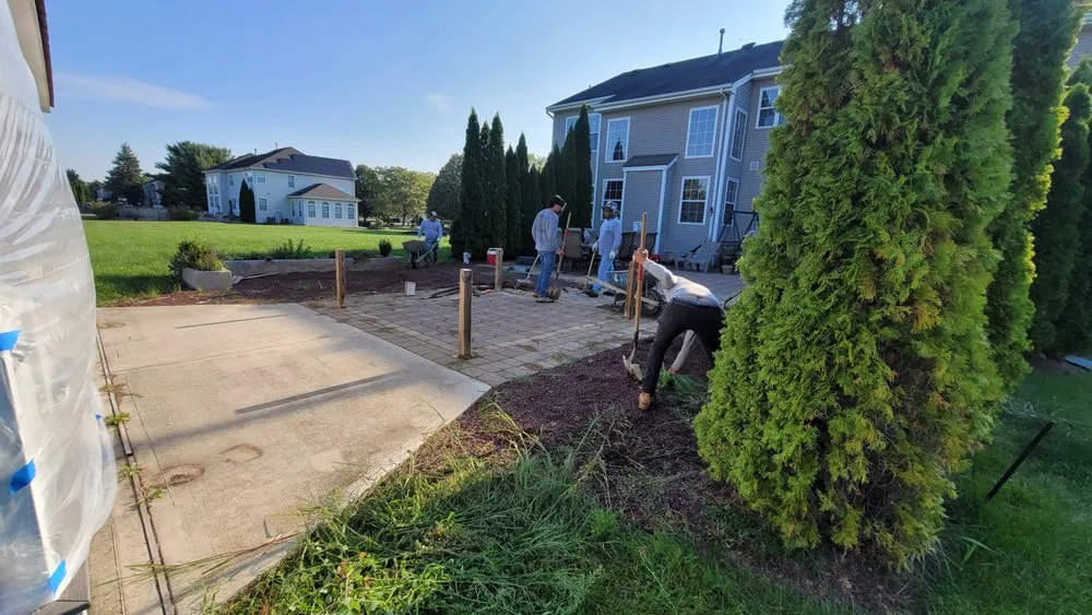 Reliable landscape installation with custom design in Trenton, NJ by Solid Gold Construction