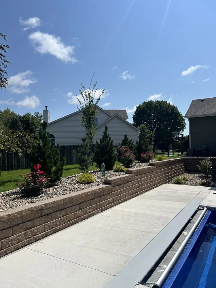 Affordable garden landscaping near you in West Des Moines, IA by Solid Rock Landscaping