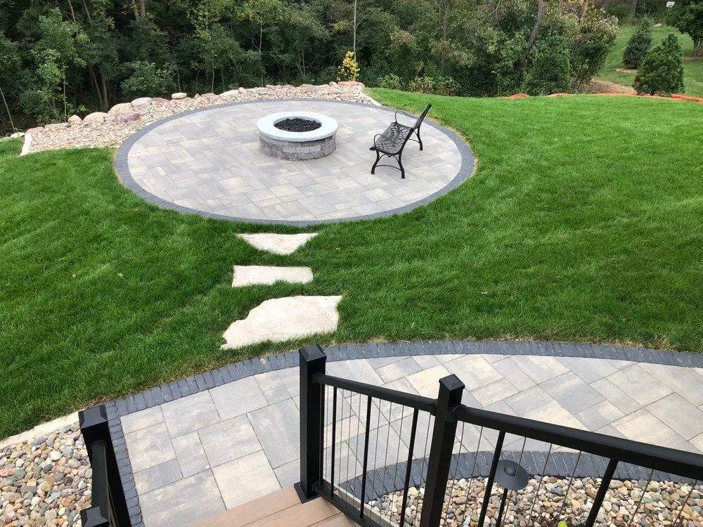 Top-rated landscape installation in West Des Moines, IA by Solid Rock Landscaping