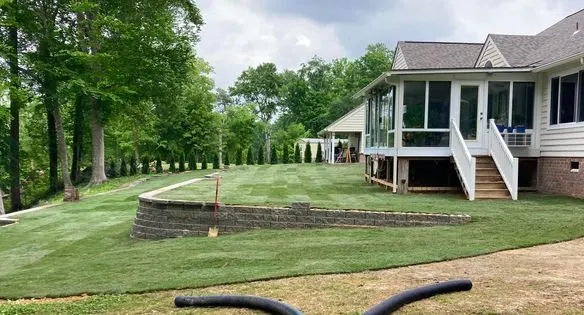 Expert residential landscaping in Windsor, VA by Solid Rock Lawn & Landscape, LLC