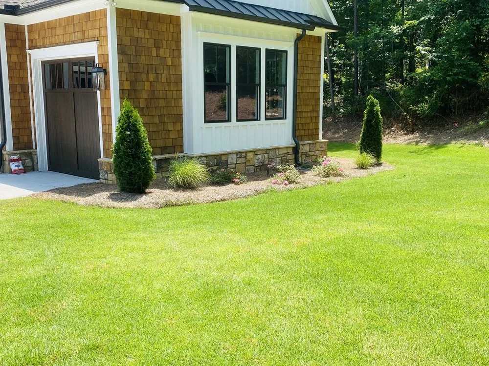 Top-rated residential landscaping for homes in Powder Springs, GA by Solid Rock Pools & Spas