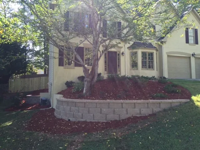 Professional garden landscaping in Powder Springs, GA by Solid Rock Pools & Spas