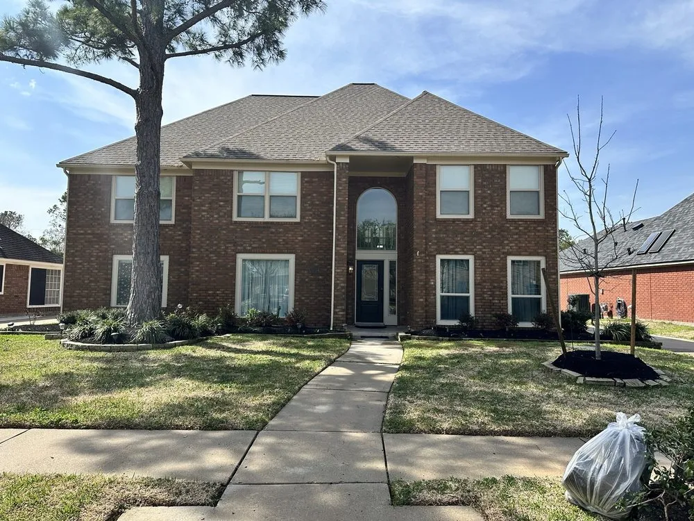 Expert landscape installation in Houston, TX by Solis Lawn Care & Tree Services