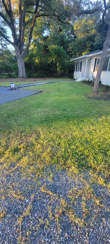 Professional landscape design with custom design in Florence, SC by Solo's Lawncare Service