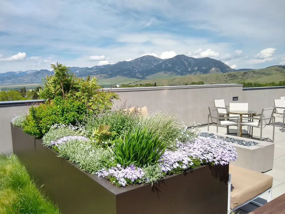 Custom outdoor landscaping in Bozeman, MT by Solstice Landscaping
