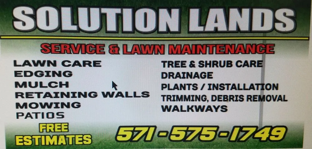 Expert lawn mowing service in Woodbridge, VA by Solution lands