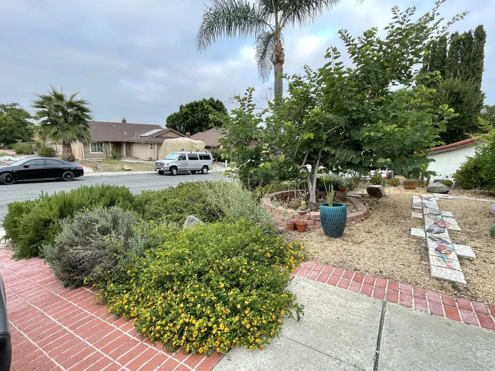 Custom garden landscaping in La Mesa, CA by Solutions Unlimited Handyman Services