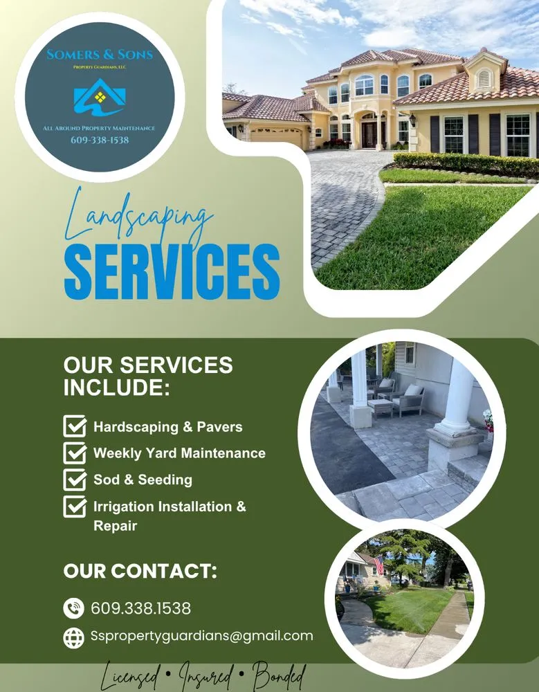 Custom landscaping services experts serving Linwood, NJ - Somers & Sons Property Guardians