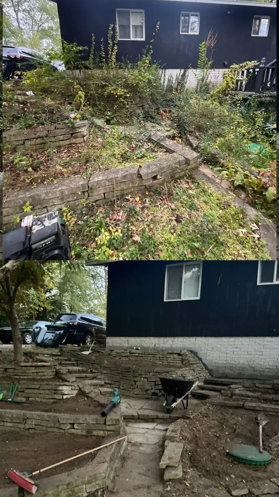 Custom garden landscaping in Saint John, IN - Son and Moon Services