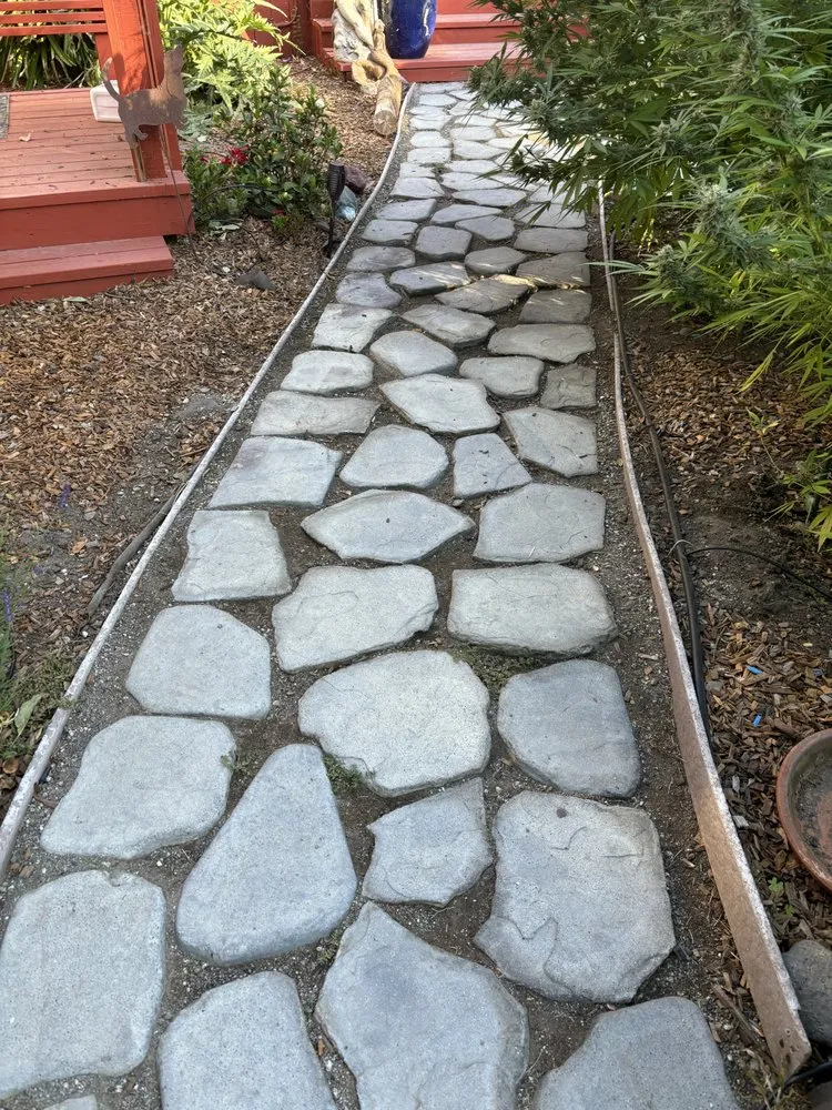 Custom garden landscaping with custom design across Petaluma, CA - Sonomarin Landscape Materials