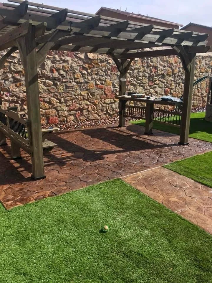 Custom lawn care service in Chaparral, NM by Sonora Construction