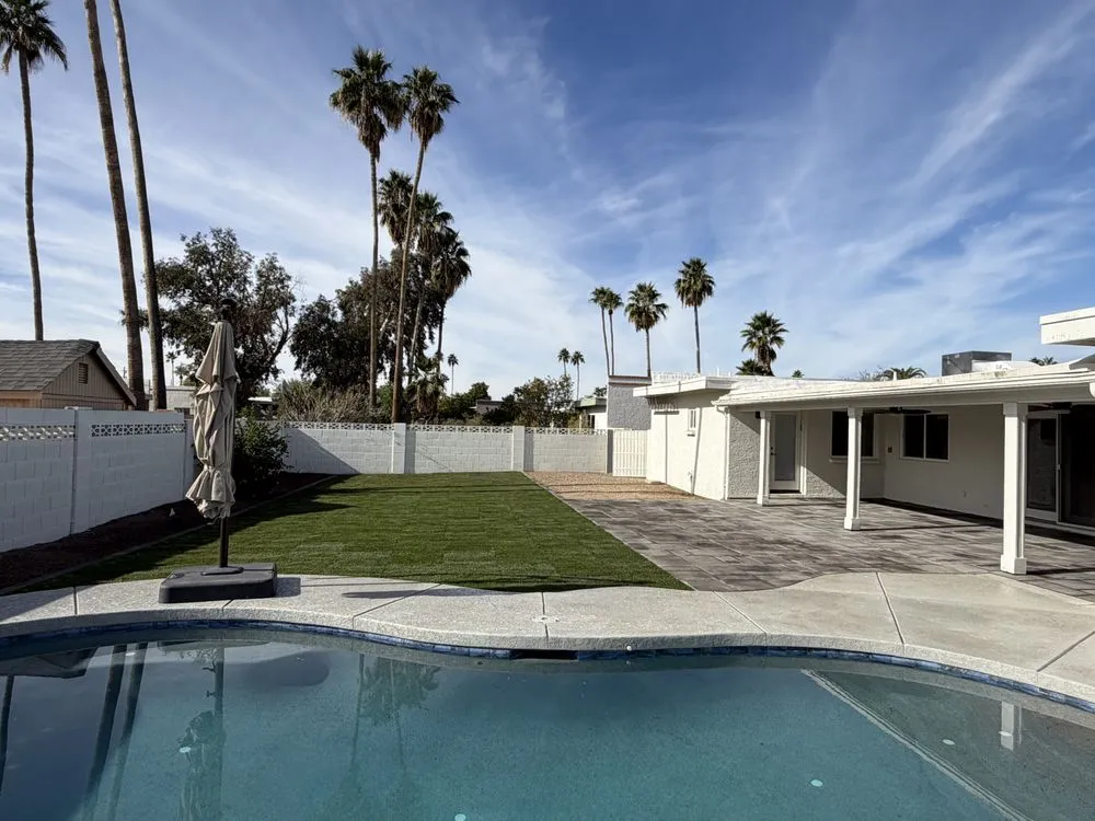 Professional landscape installation for outdoor upgrades in Phoenix, AZ by Sonoran Scapes