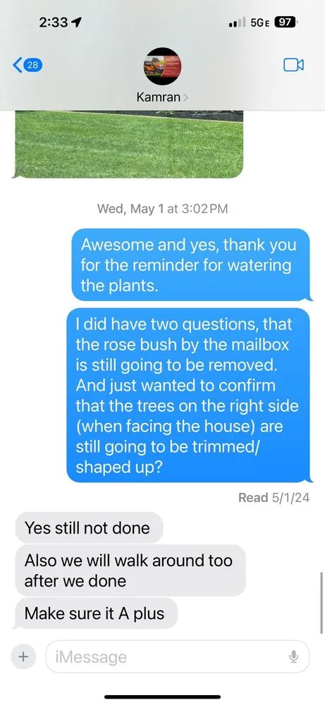 Custom yard maintenance in Gainesville, VA by Sophia Landscaping and Tree Services