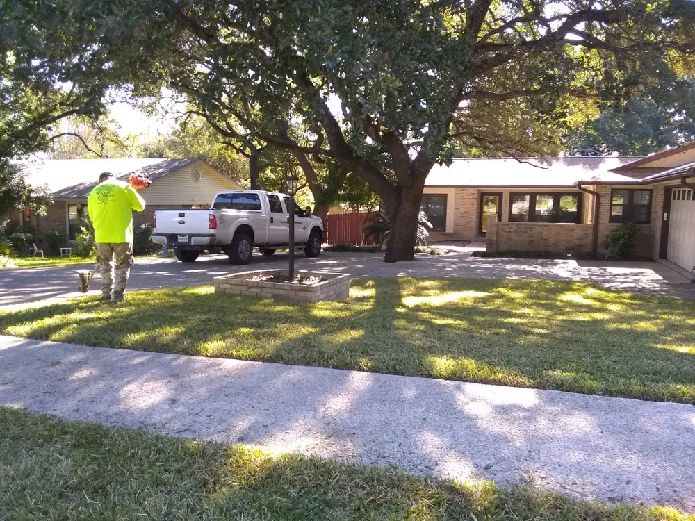 Custom lawn care service with custom design in San Antonio, TX by SOS Home & Landscaping