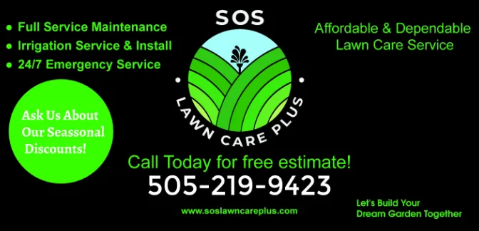 Top-rated landscape installation in Albuquerque, NM by SOS Lawn Care Plus