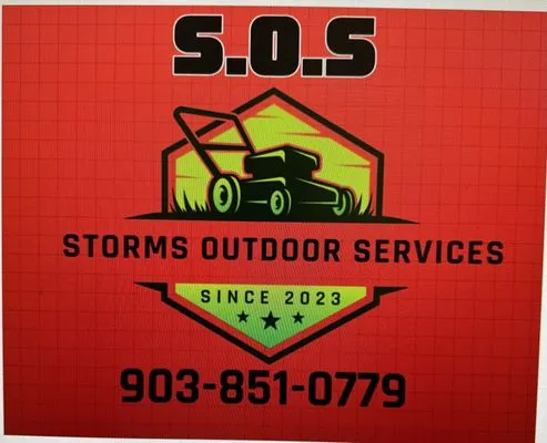 SOS Storm’s Outdoor Services Logo