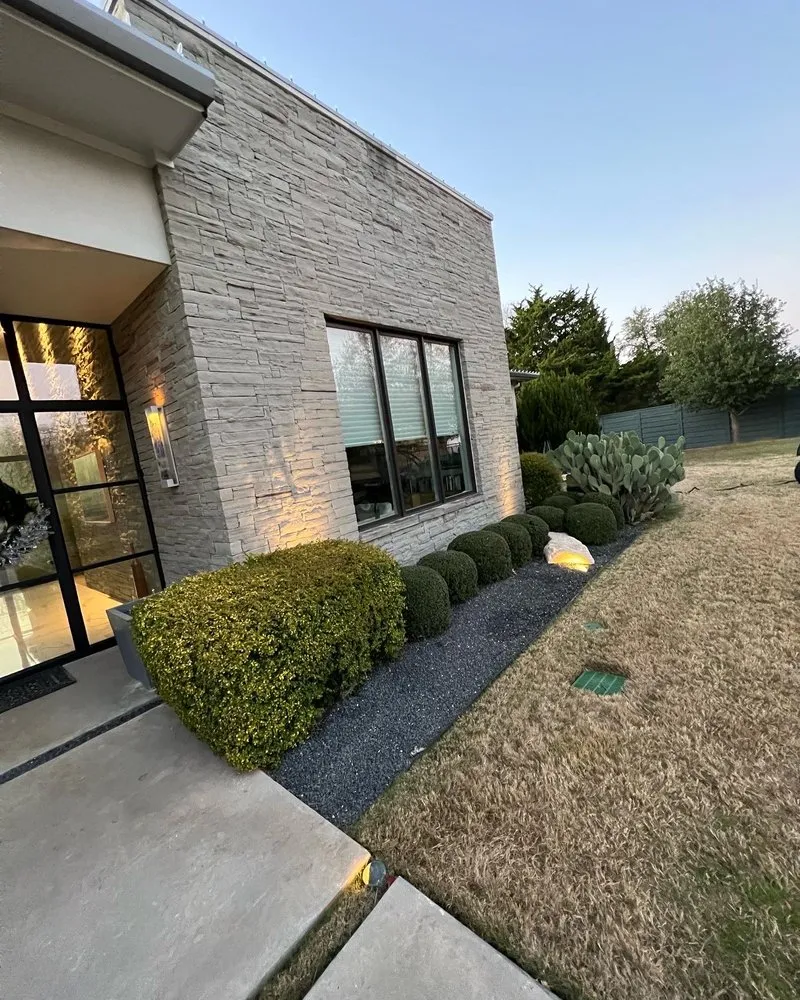 Custom residential landscaping for homes in Southlake, TX by Sosa Innovations