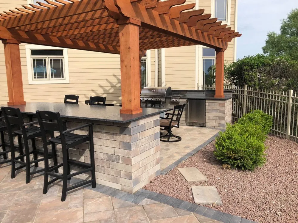 Professional landscape installation in Oak Creek, WI by Sosa Seasonal Services