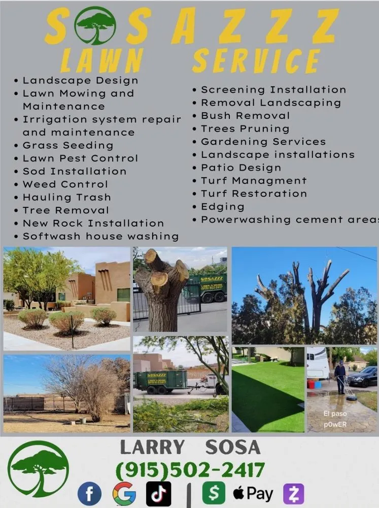 Top-rated lawn mowing service for beautiful yards across El Paso, TX - Sosazzz Lawn Service