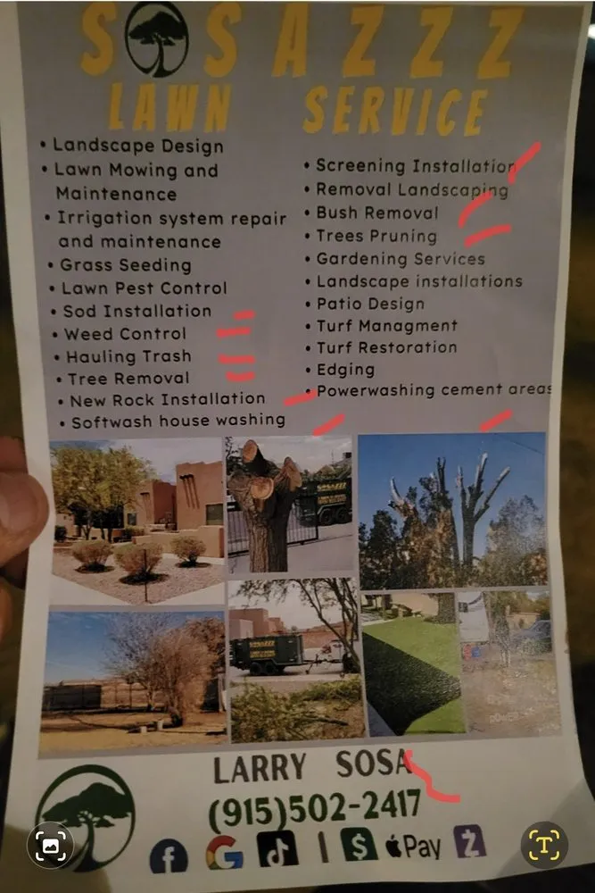 Expert lawn mowing service for homes across El Paso, TX - Sosazzz Lawn Service