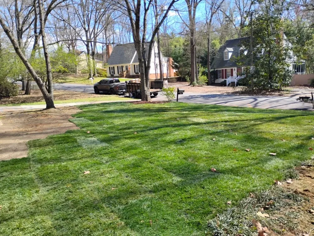 Reliable lawn mowing service with custom design in Fort Mill, SC by Soto's Green Earth Landscaping