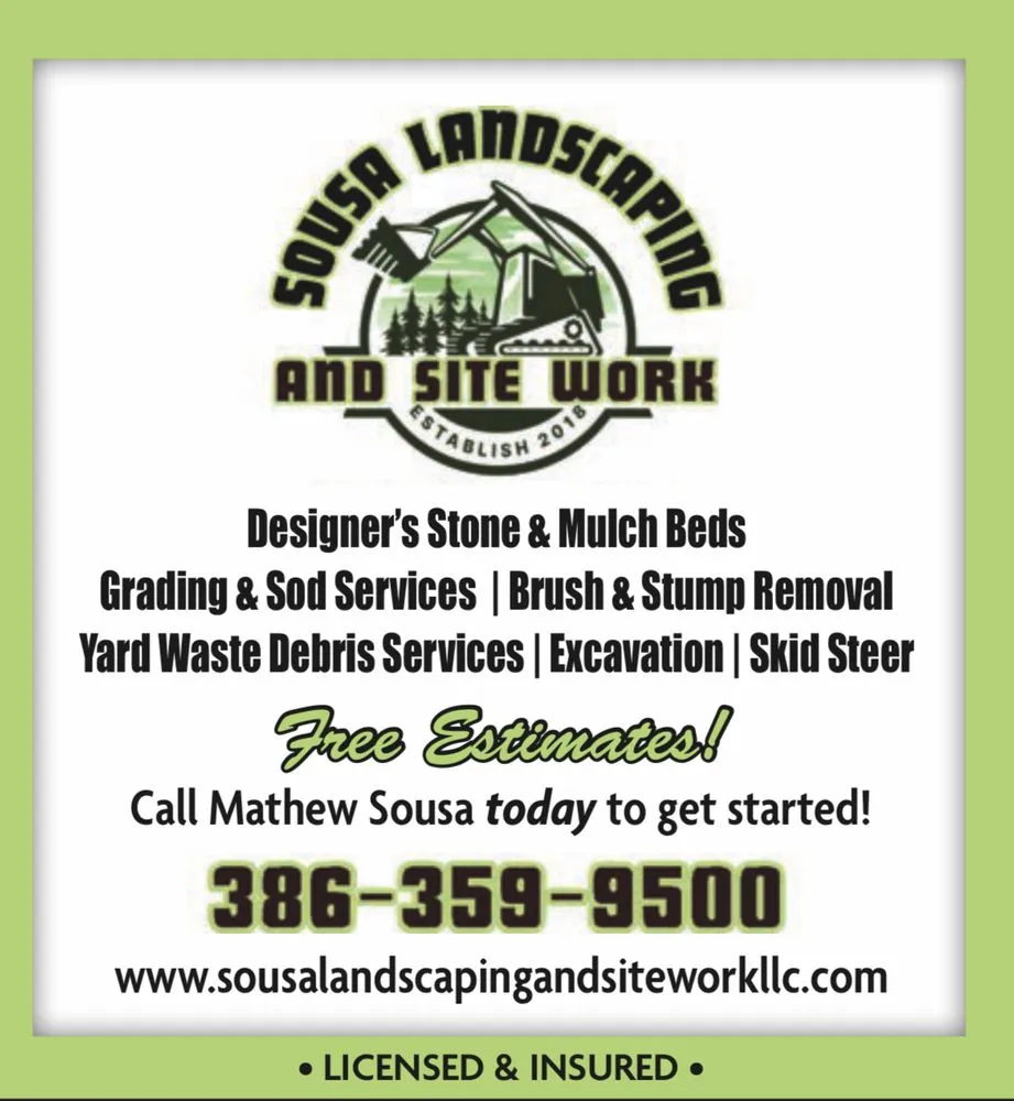 Professional landscape design for outdoor upgrades in Palm coast, FL by Sousa landscaping and Site Work